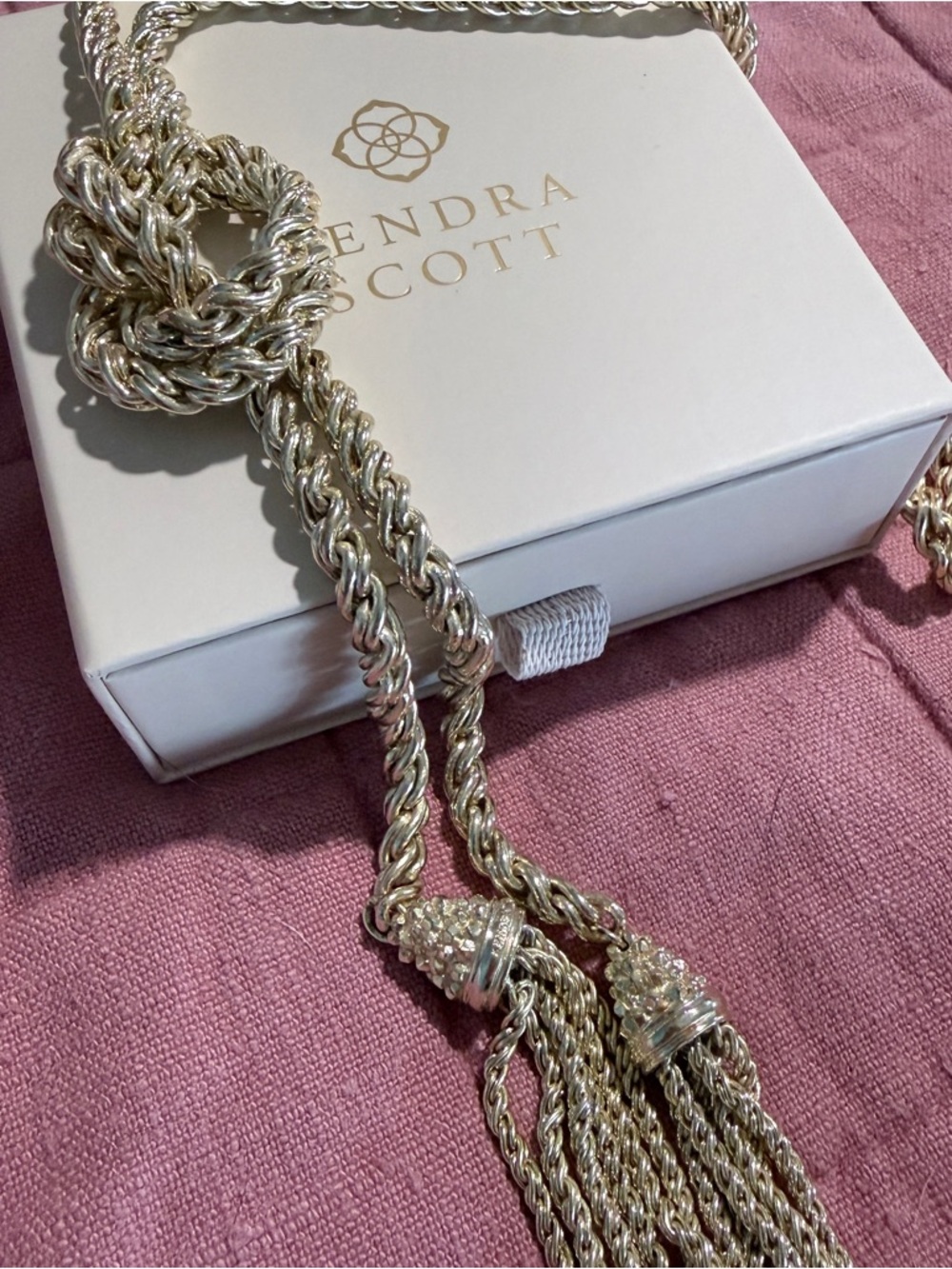 Kendra Scott Gold Jackie Tassel Necklace